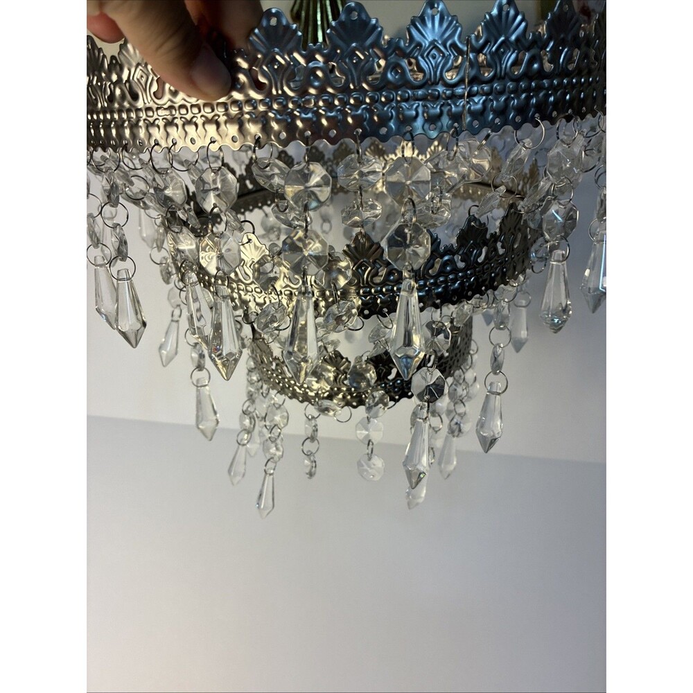 IKEA Rimfrost 3 Tier Chandelier With Corded Socket